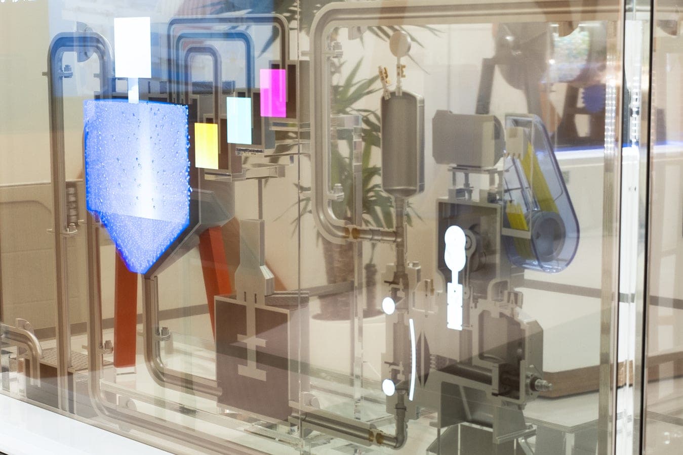 3DCG showing the water treatment process
