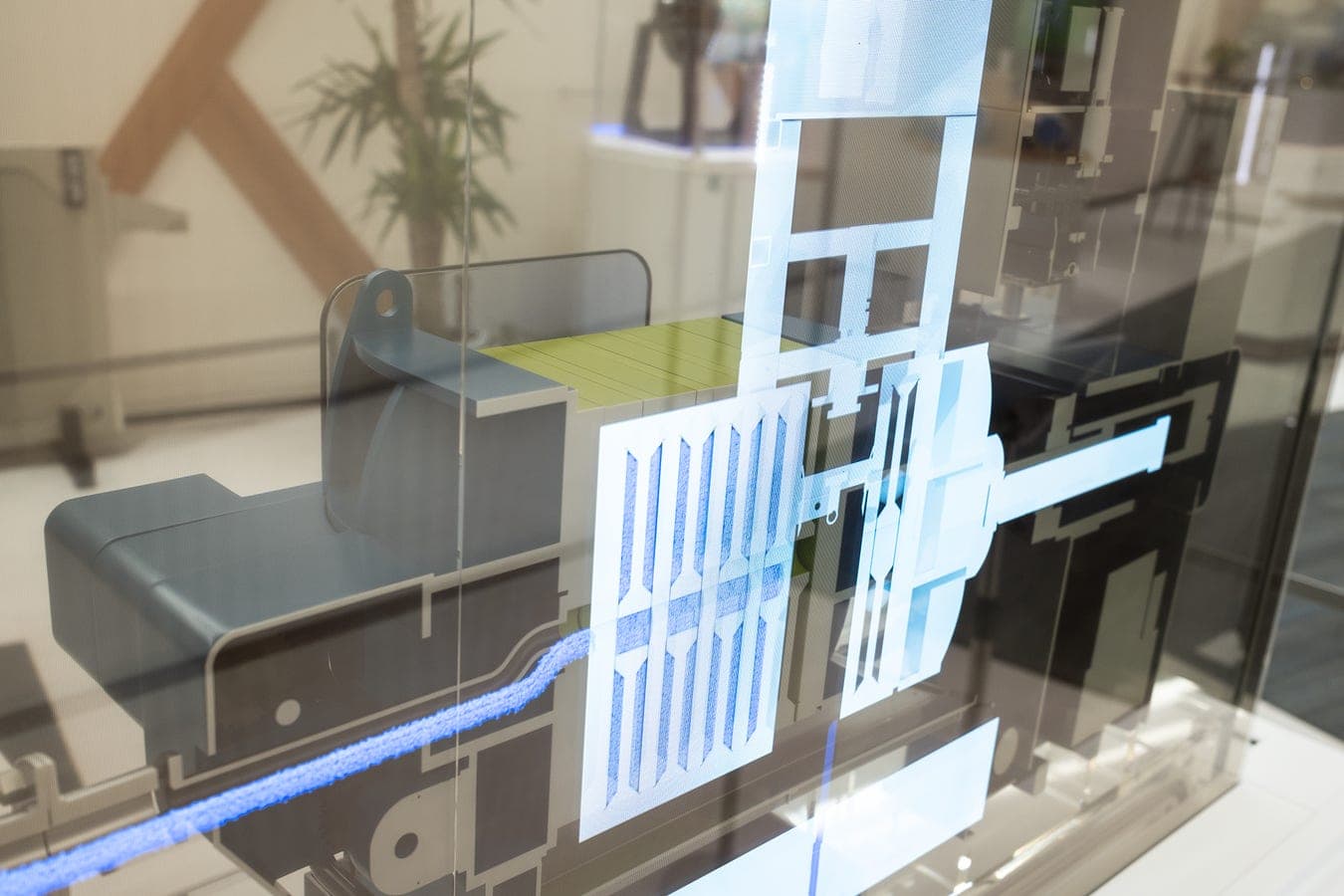 Dedicated iPad application controlling the exhibition content